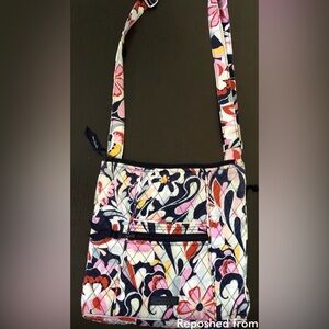 Vera Bradley Multicolor Floral Crossbody Bag. Wallet not included